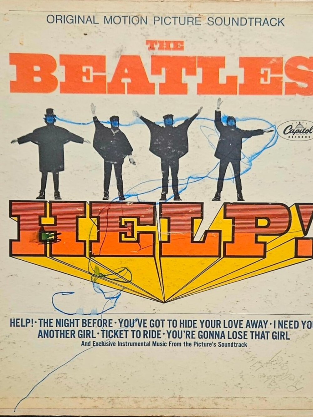 The Beatles – Help! (MAS-2386, US) (VG/G+)